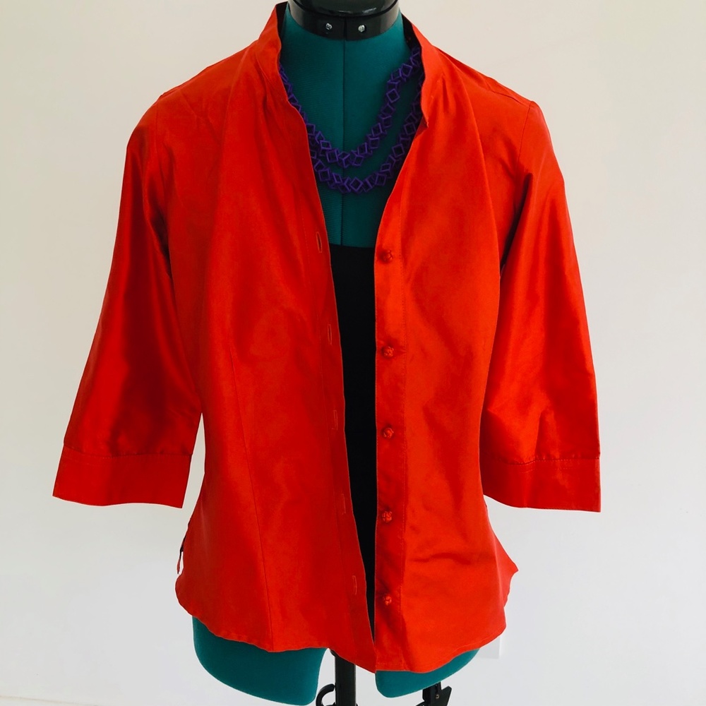 Jim Thompson Silk Top - Picture 2 of 8